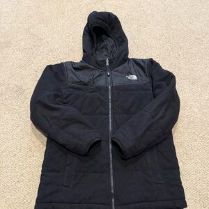 The North Face Black reversible Hooded Jacket Size L (14/16)